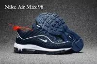 nike sneak air max 98 retro roots blue deep